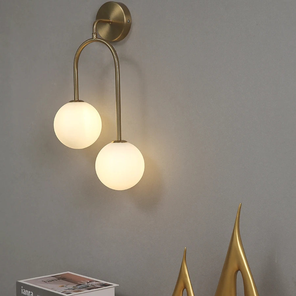 LumoBalance – Double Glass Bedside Wall Light