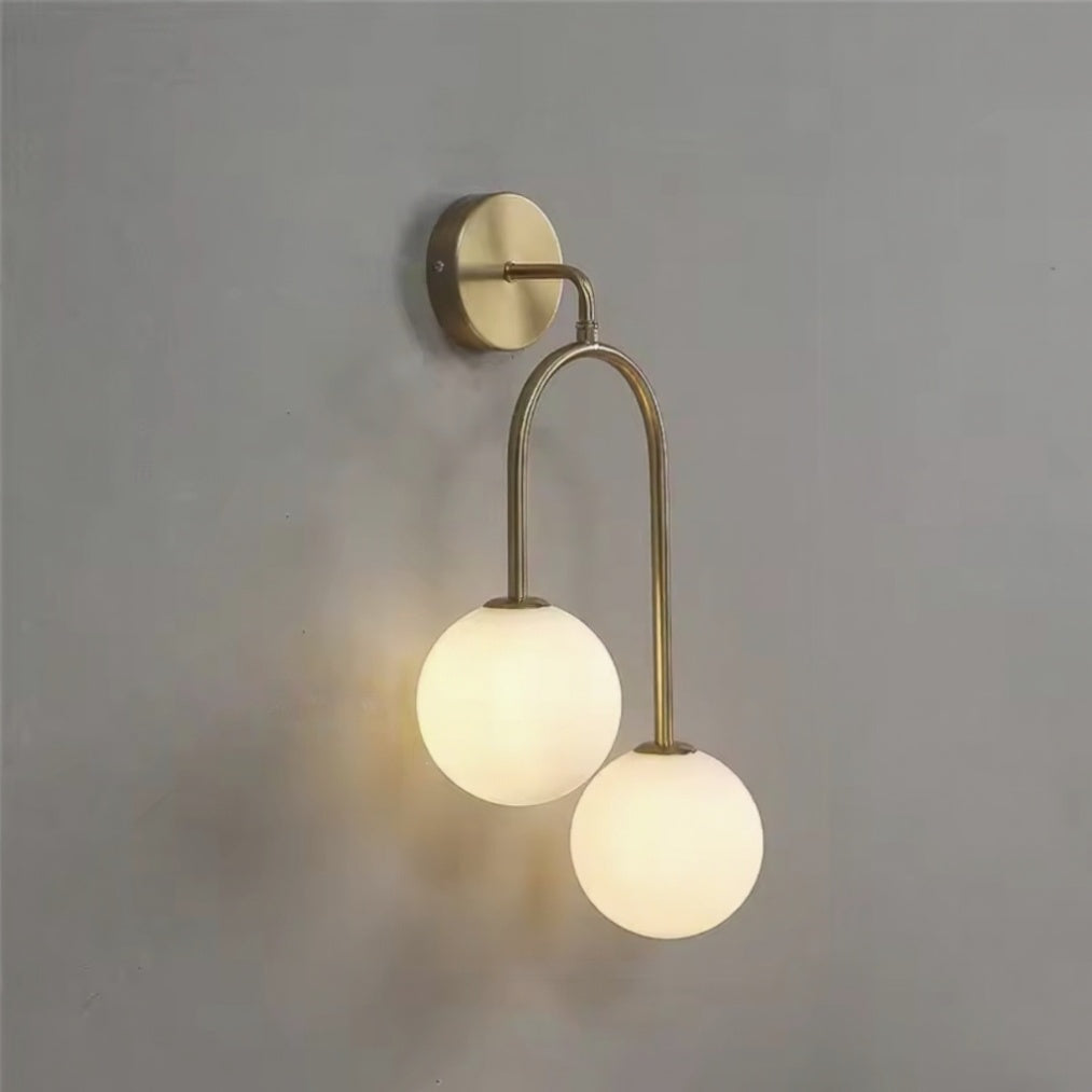 LumoBalance – Double Glass Bedside Wall Light