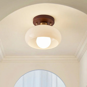 LumoDome – Vintage Domed Glass Ceiling Light