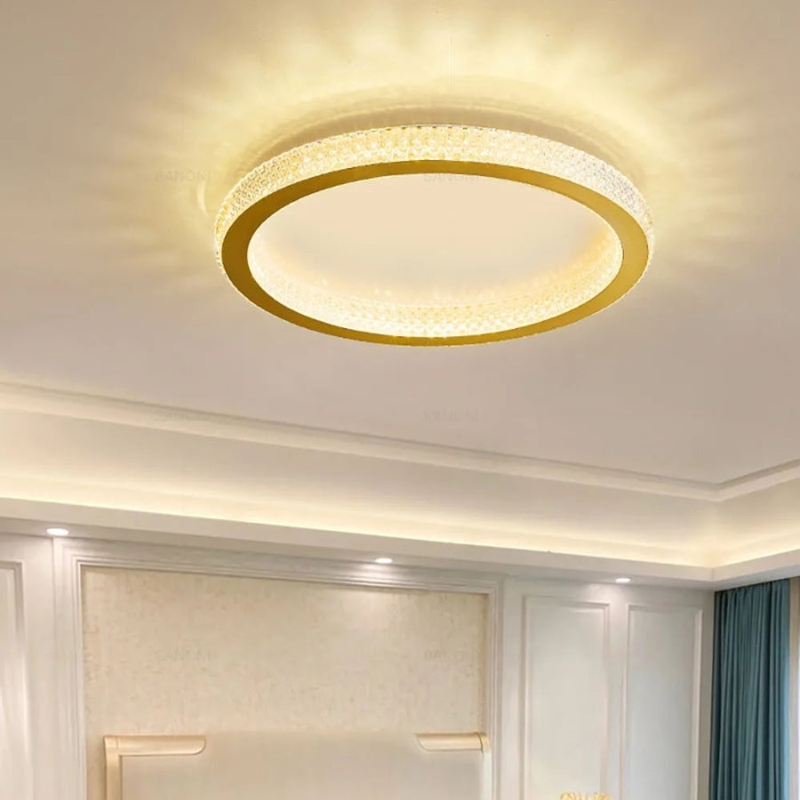 LumoRing - Crystal Ring LED Flush Mount Ceiling Lights