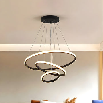 LumoSpiral – Modern Circular LED Chandelier
