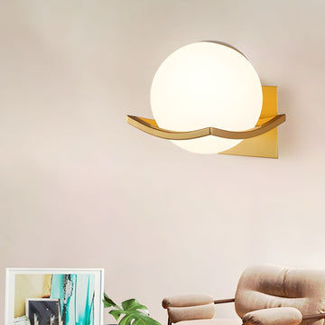 LunaCrest – Modern Round LED Glass Wall Light
