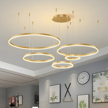 Luna Rings - Modern LED Circular Chandelier Light