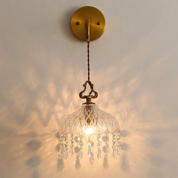LustreDrop - Hanging Crystal Wall Light