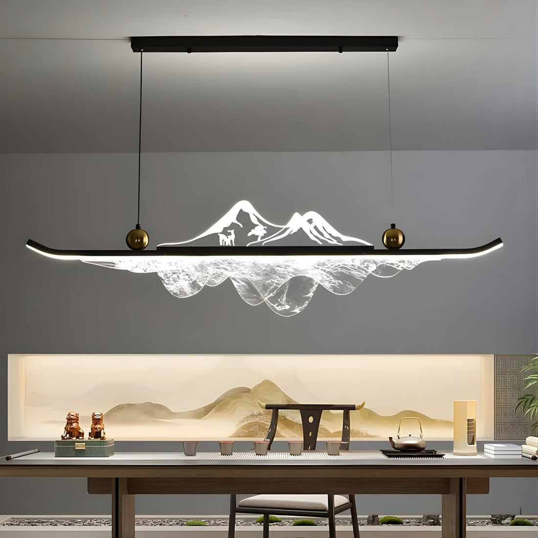 MountainLumi - Modern LED Island Pendant Light