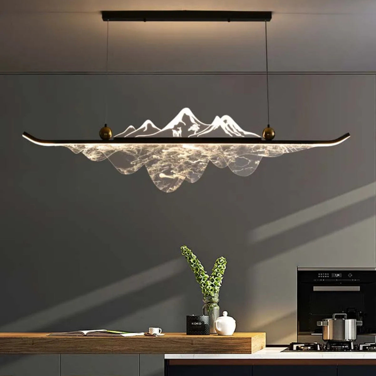 MountainLumi - Modern LED Island Pendant Light