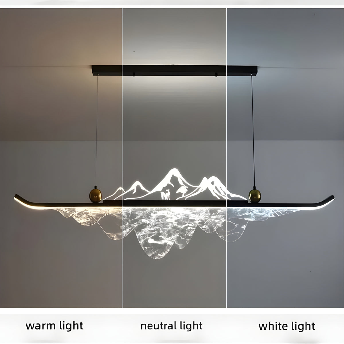 MountainLumi - Modern LED Island Pendant Light