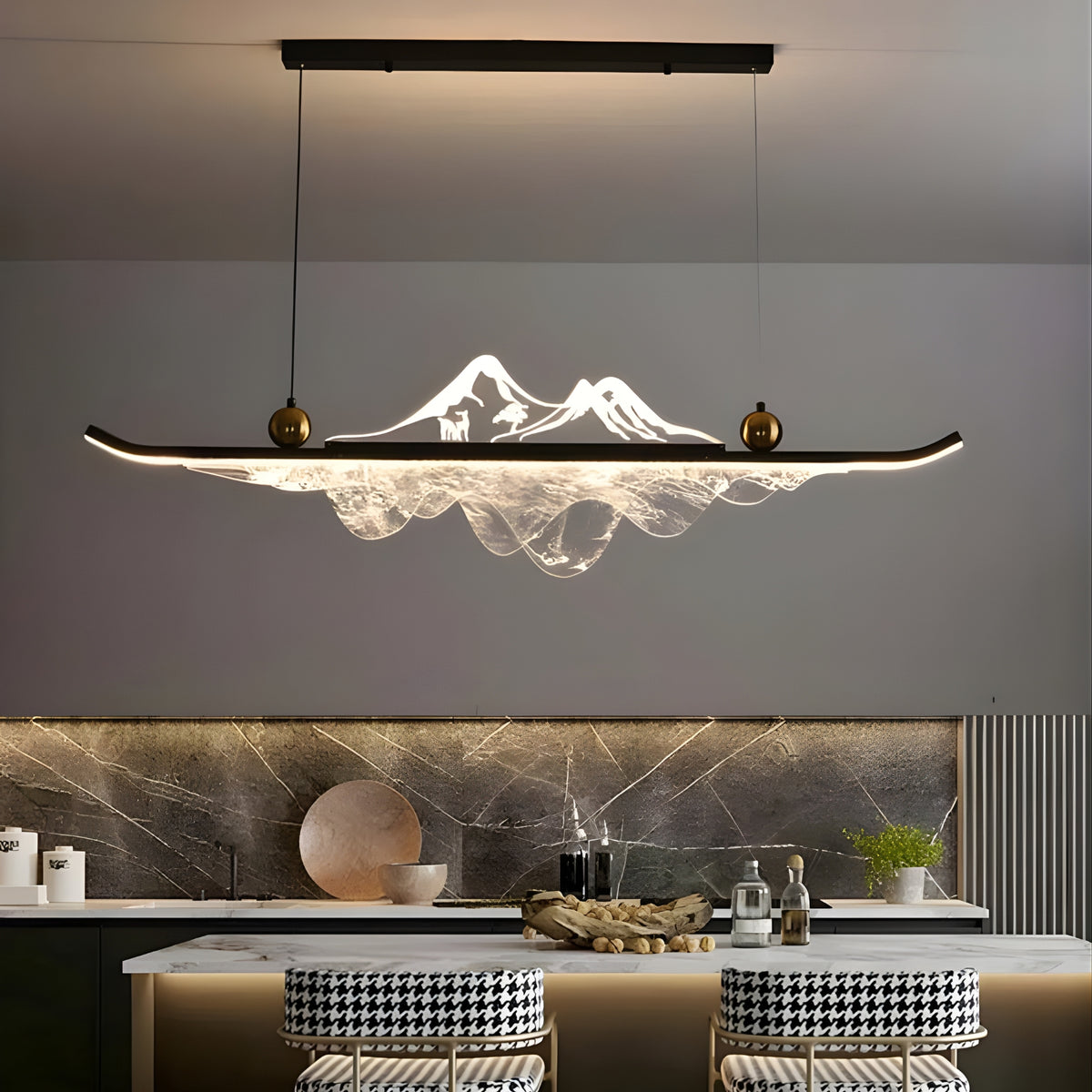 MountainLumi - Modern LED Island Pendant Light