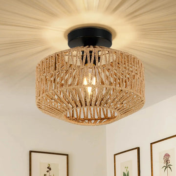 Orluma – Round Rattan Ceiling Light