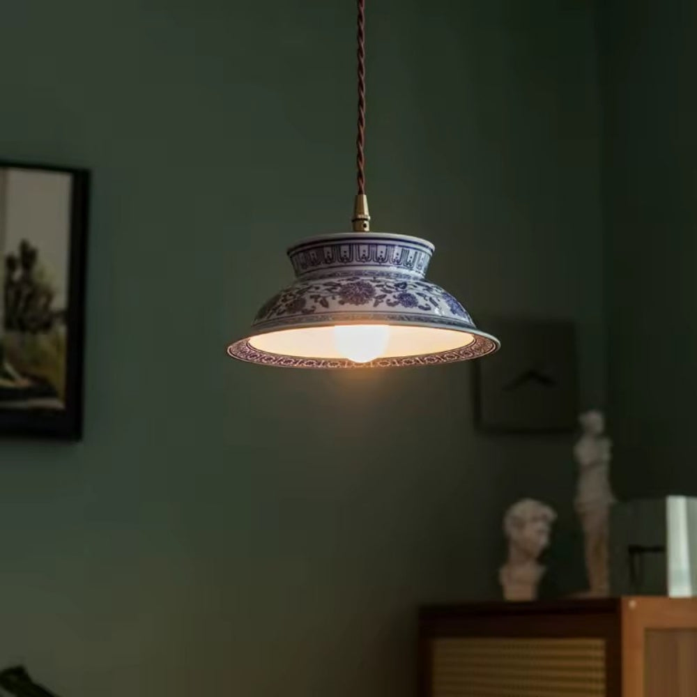 Porcelaire Glow - Vintage Ceramic Pendant Light