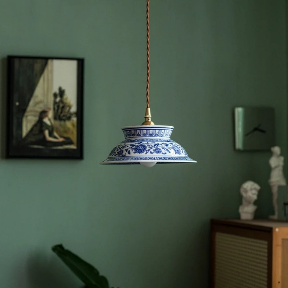 Porcelaire Glow - Vintage Ceramic Pendant Light
