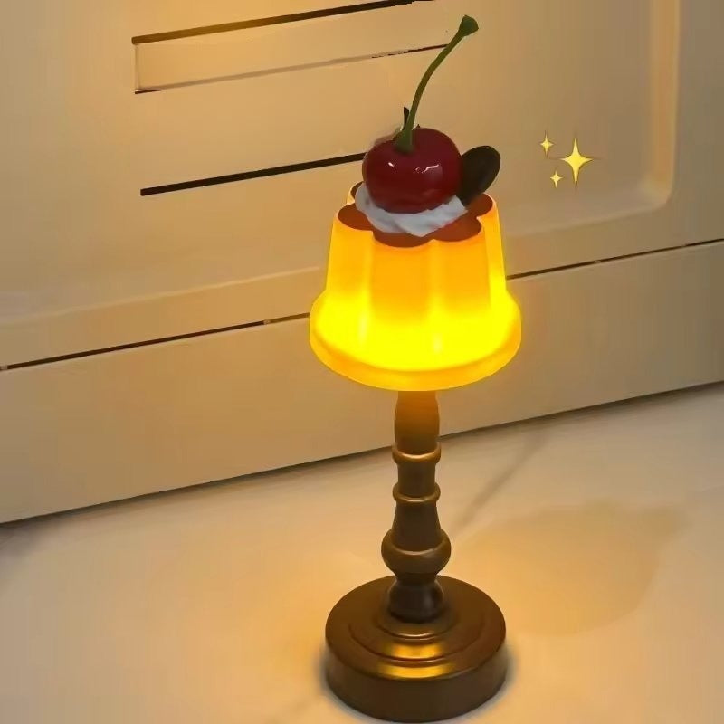 PuddingGlow - Cherry Battery Powered Table Lamp