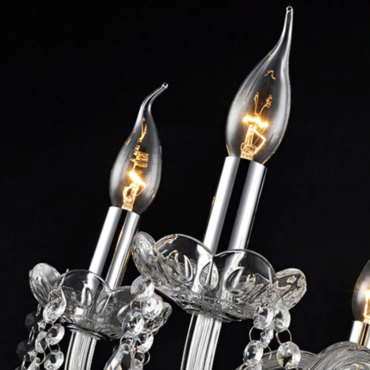 RadiantCandles - Vintage Crystal Chandelier Ceiling Light