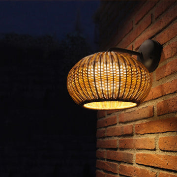 RavinaGlow - Round Outdoor Wall Light