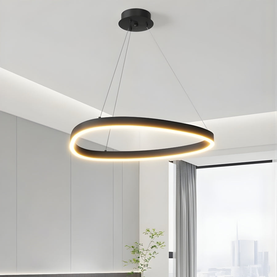 RingHalo - Industrial LED Circular Chandelier Light