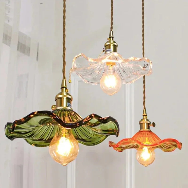 RoselGlow - Elegant Floral Pendant Ceiling Light