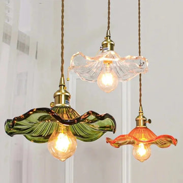 RoselGlow - Elegant Floral Pendant Ceiling Light