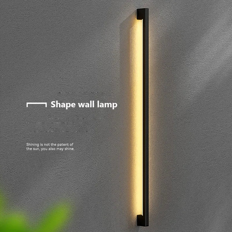 LumaLine Narrow LED Strip Wall Light – Black Linear Wall Lamp