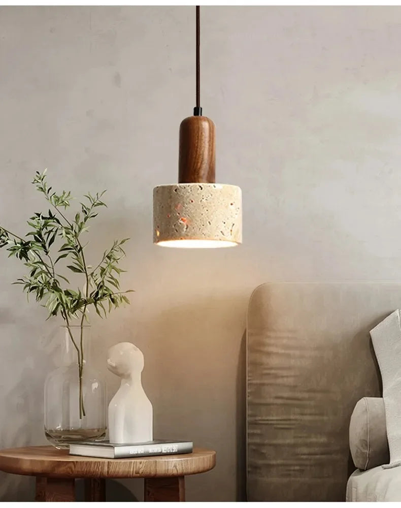 Travertine Pendant Light For Kitchen Island Or Dining