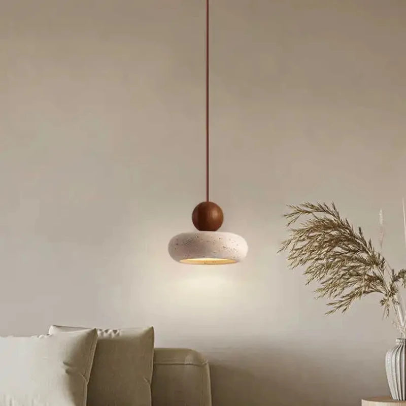 Natural Agate Stone LED Pendant Light for Cozy Spaces
