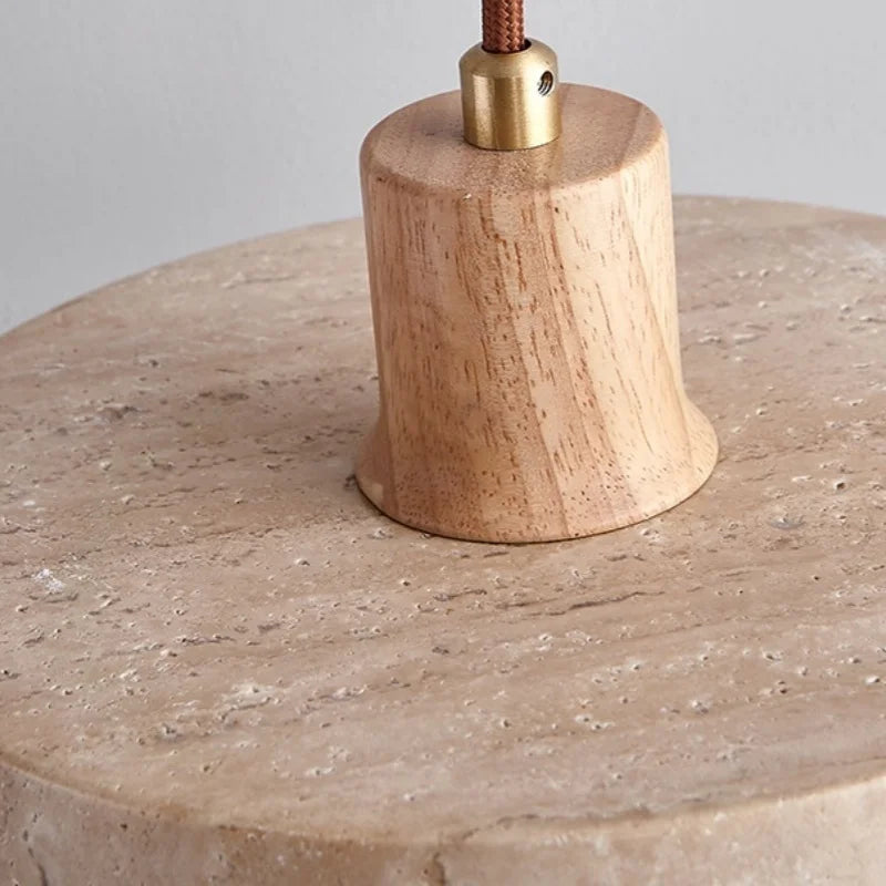 Yellow Travertine LED Pendant Light for Modern Interiors