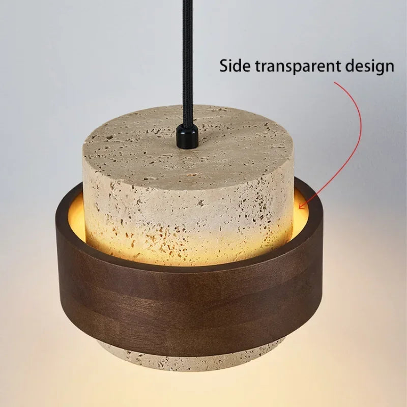 Stone Pendant Light for Bedroom and Bar – LED E27