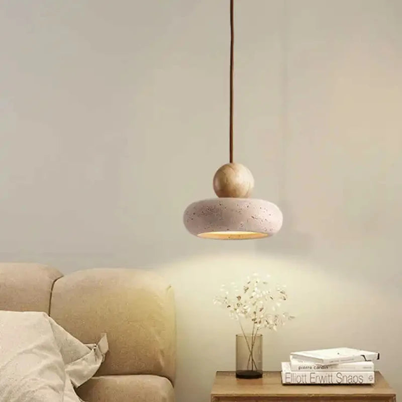 Natural Agate Stone LED Pendant Light for Cozy Spaces