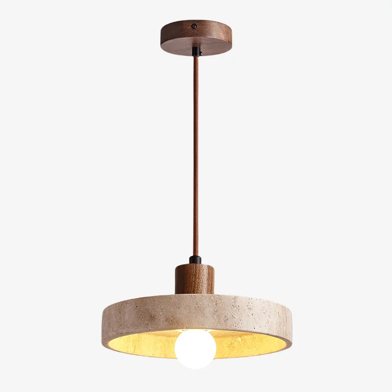 Yellow Travertine LED Pendant Light for Modern Interiors