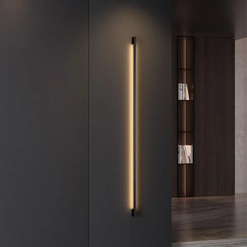 LumaLine Narrow LED Strip Wall Light – Black Linear Wall Lamp