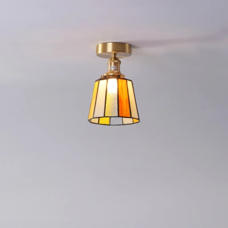 Wabi Sabi Colored Glass LED Ceiling Light Fixture