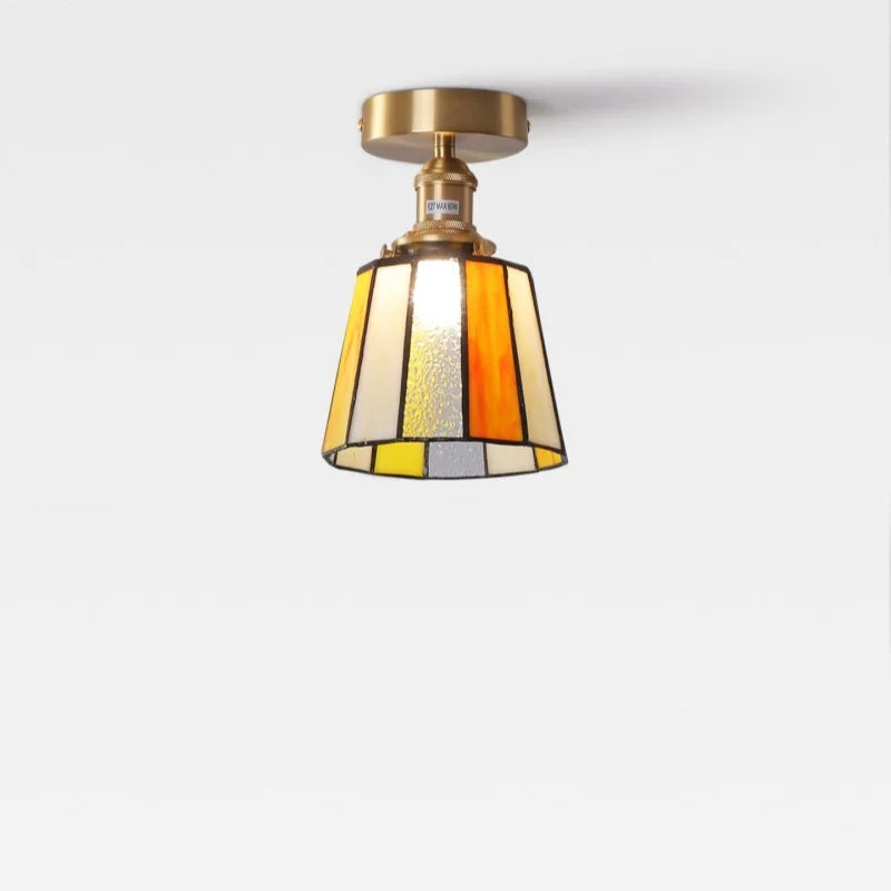 Wabi Sabi Colored Glass LED Ceiling Light Fixture