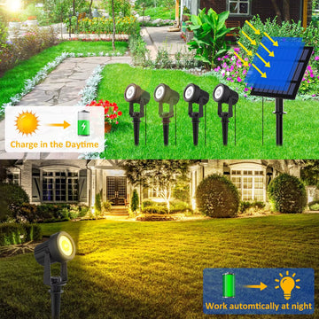 ScapeGlow - Solar Spot Light Waterproof Outdoor Lights