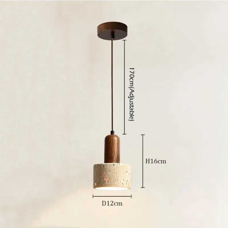 Travertine Pendant Light For Kitchen Island Or Dining
