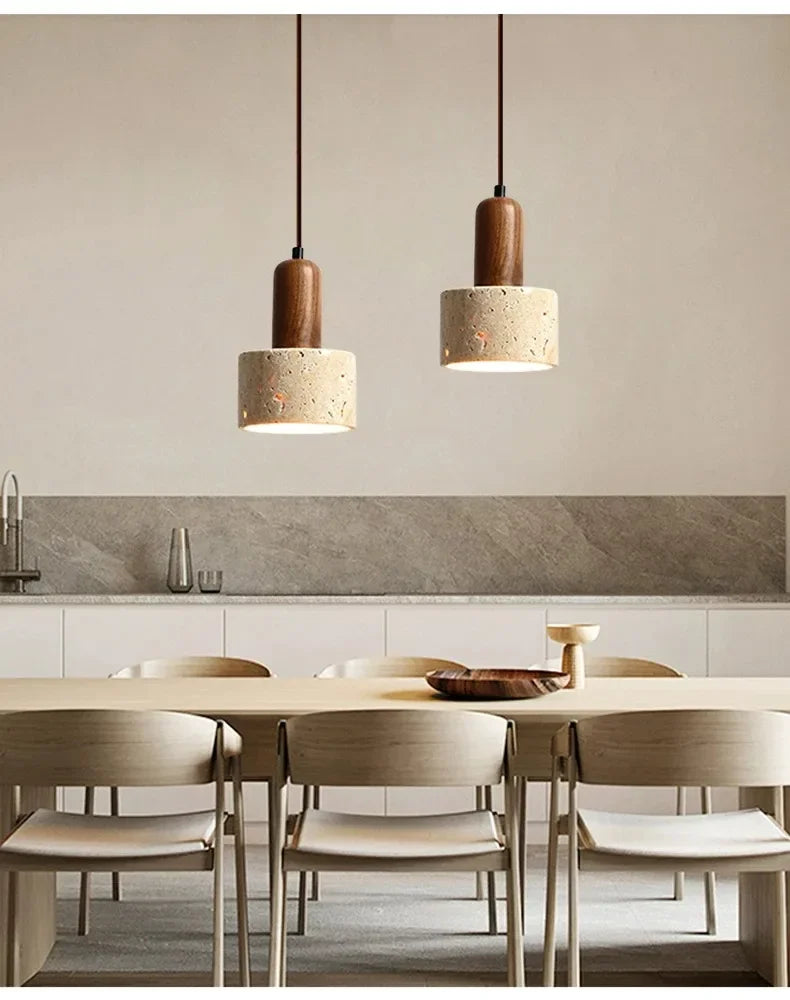 Travertine Pendant Light For Kitchen Island Or Dining