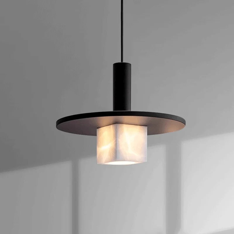 MarmoDrop Marble Pendant Light – Modern Bedside Hanging Lamp