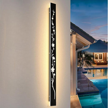 StunBloom – Long Stainless Steel Exterior Wall Light