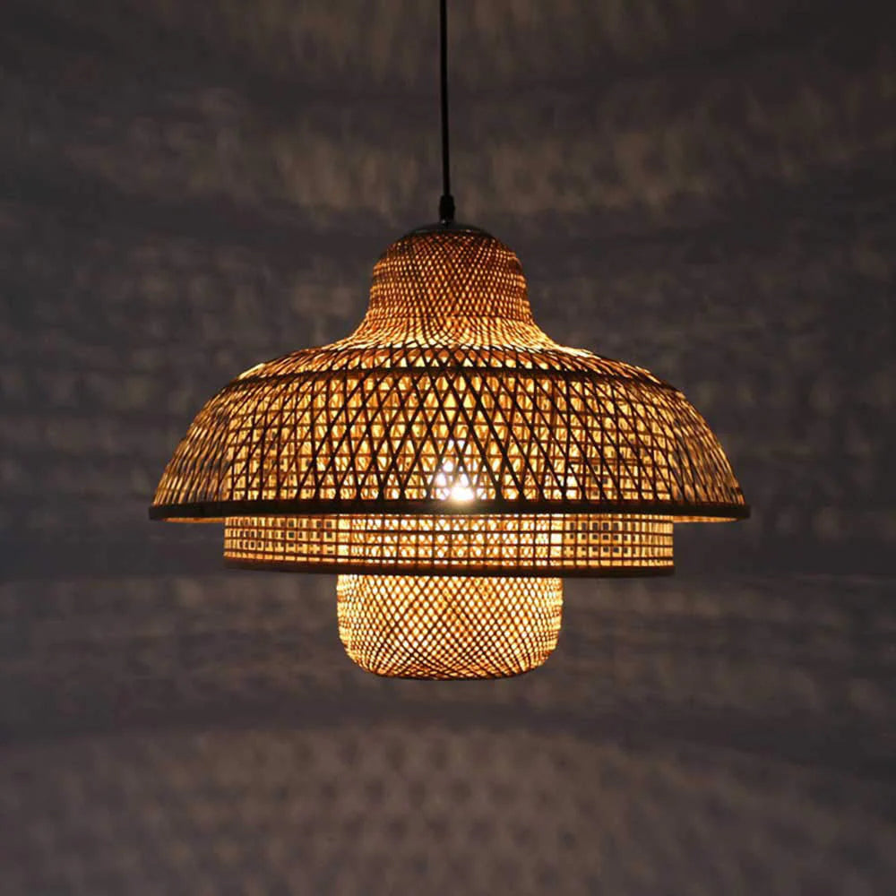TaneLoom - Natural Hanging Bamboo Lamp Shade