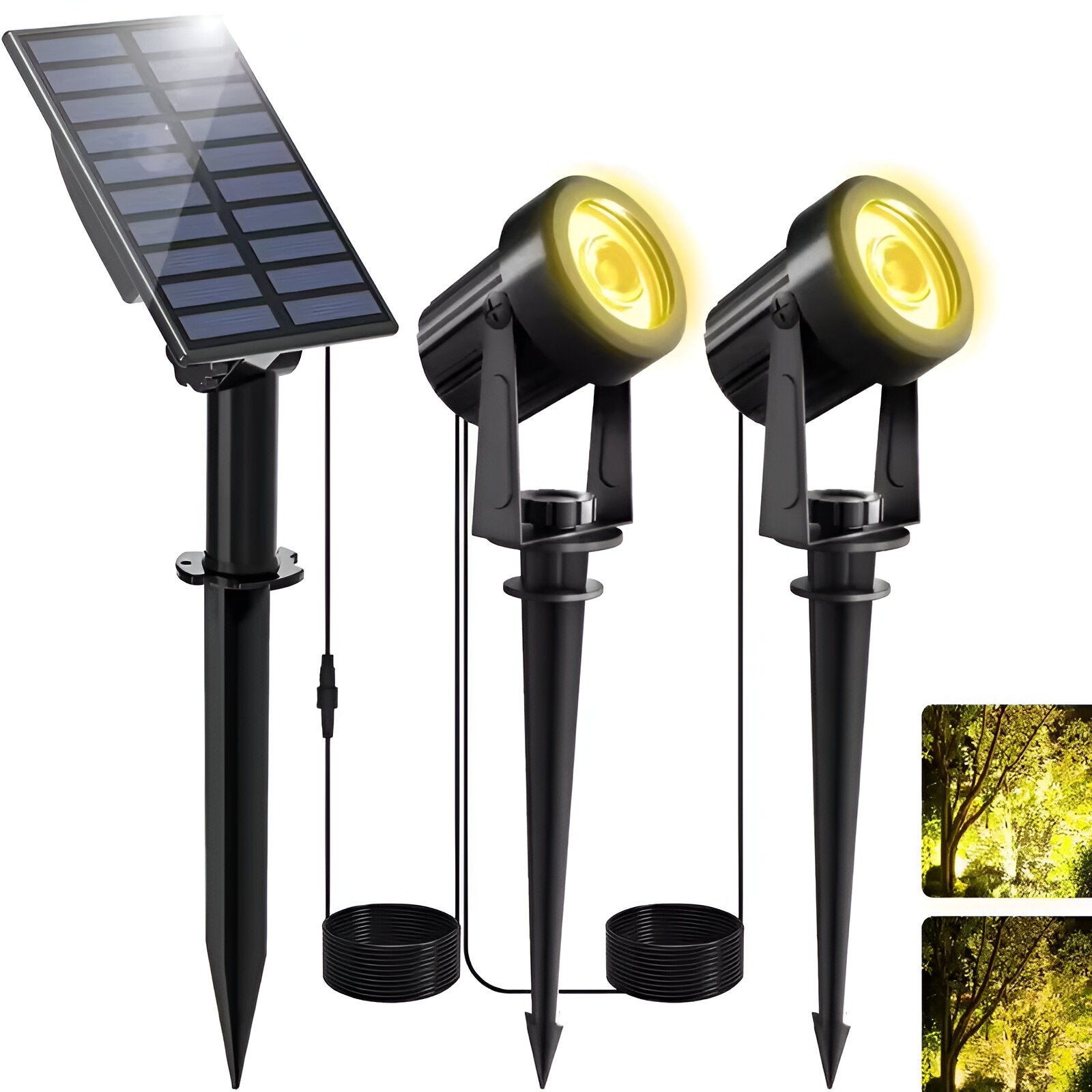 TwinLume - Outdoor Waterproof Garden Solar Spot Lights