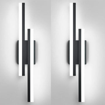 TwinLumi - Black LED Double Wall Light