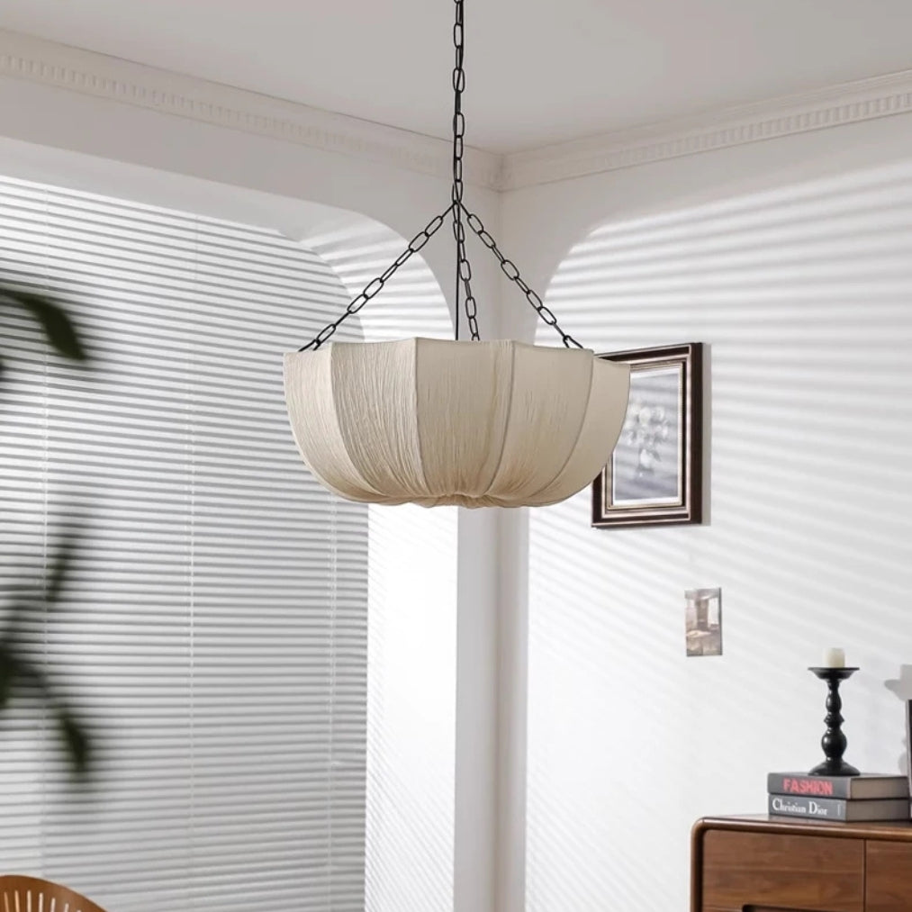 UmbraLume Pleated Fabric Chandelier Pendant Light