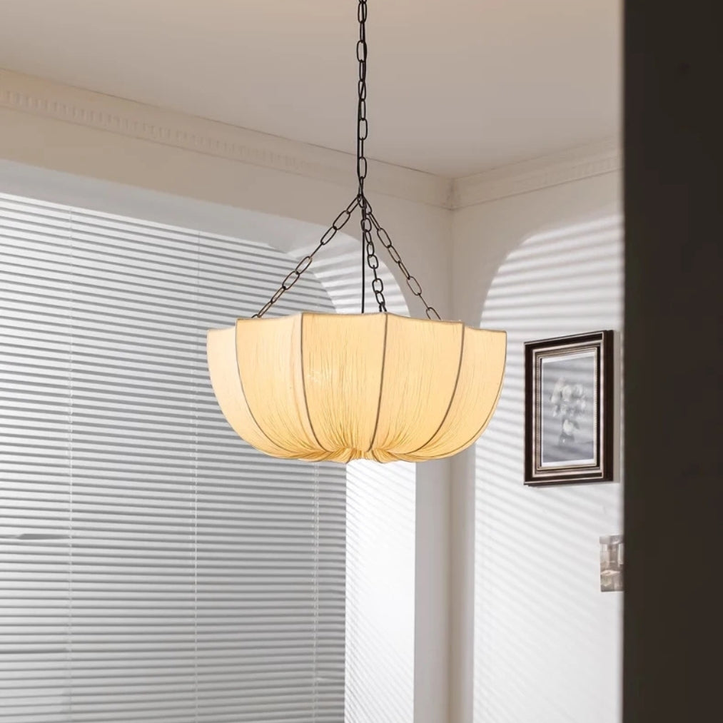 UmbraLume Pleated Fabric Chandelier Pendant Light