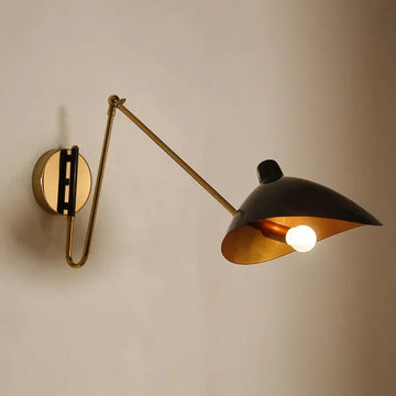 VintaNoir - Adjustable Swing Arm Reading Wall Light