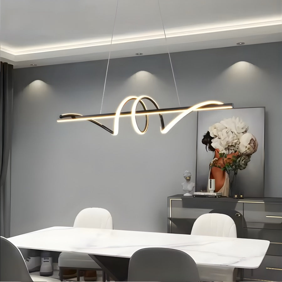 WaveLine - LED Industrial Linear Chandelier Pendant Light