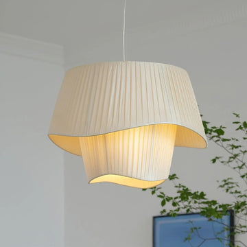 WavyLuma - Hanging Fabric Wabi Sabi Pendant Light